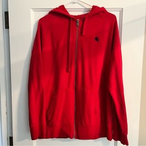 Express Men’s Red Zip Up Hoodie